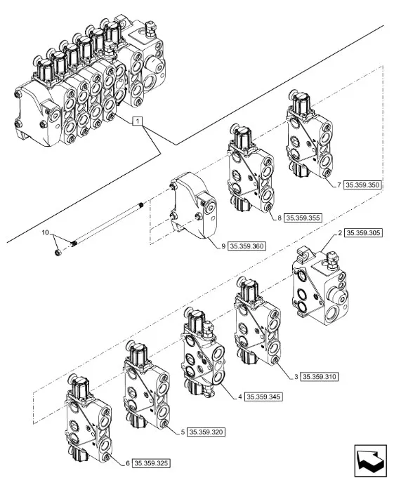 47377747 - Распределитель гидравлический