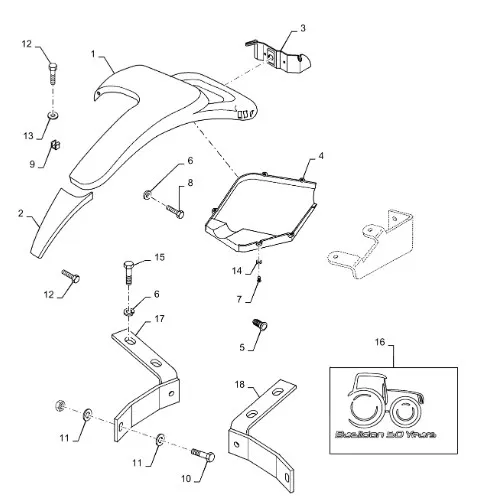 87554851 - Крыло лев. задн. T7, Т6